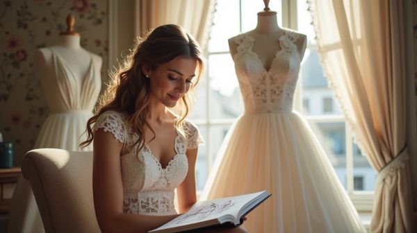 Créez votre robe de mariée sur mesure à Saint-Étienne